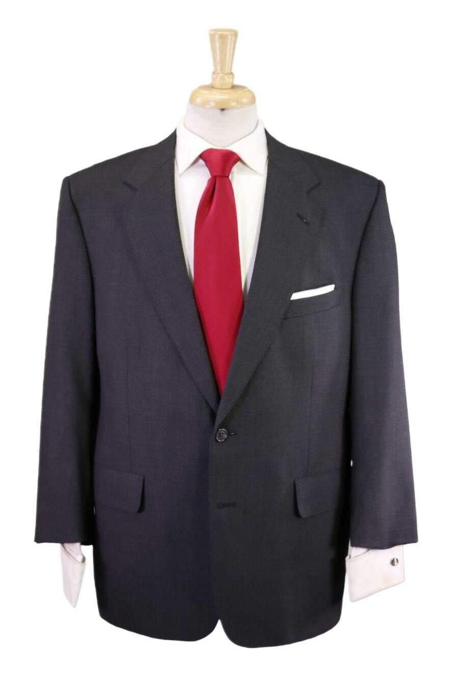 Brooks Brothers Solid Gray 2-Btn Wool Suit 42S